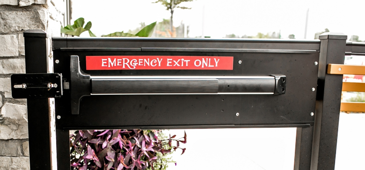 emergency push bar installation in Rancho Santa Margarita